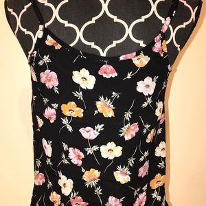 LA Hearts Floral Crop Tank